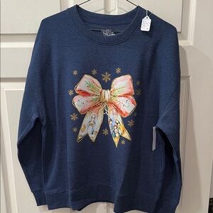 Life Is Good Kids' Navy Bow Sweatshirt